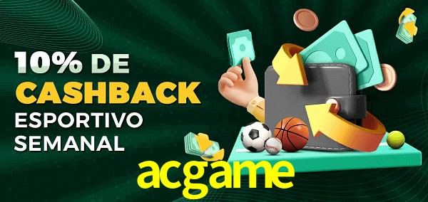10% de bônus de cashback na acgame
