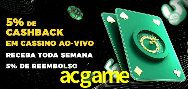 Promoções do cassino ao Vivo acgame